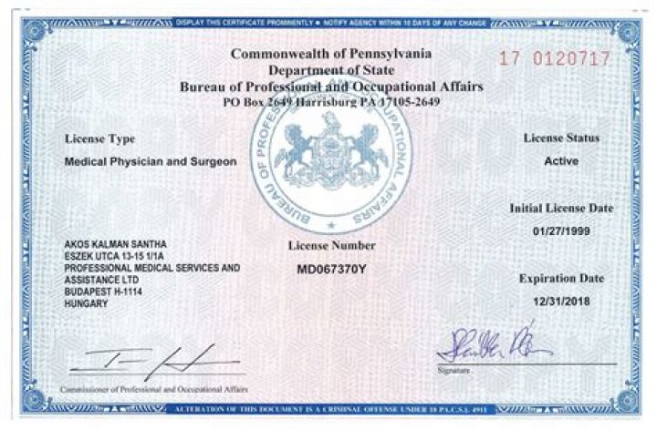 DE State Medical License
