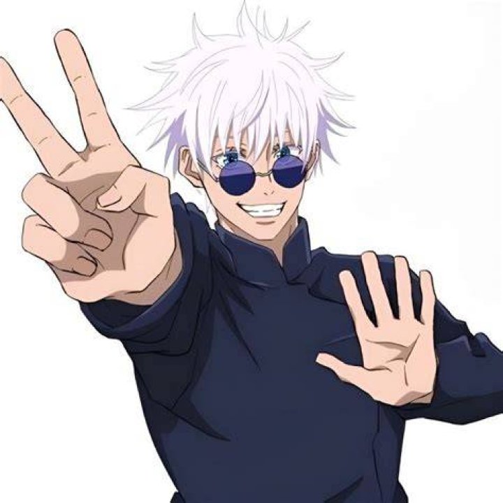 Gojo Satoru double peace sign