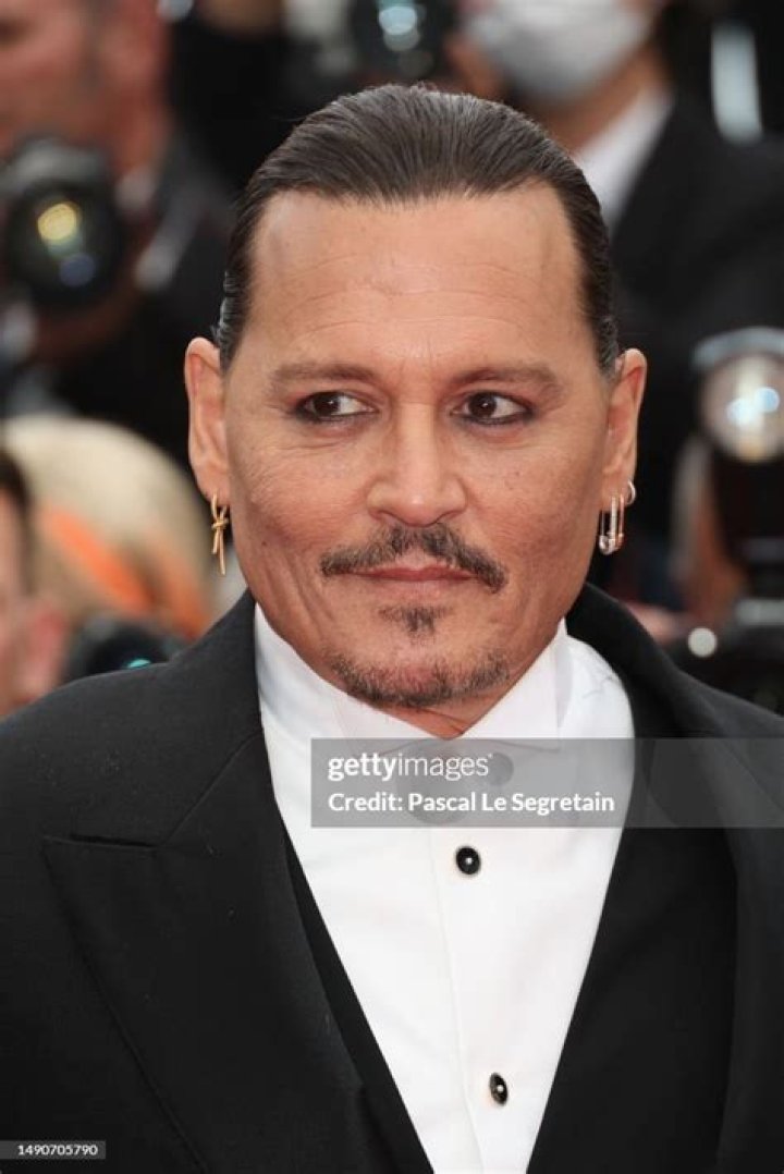 Johnny Depp attends the "Jeanne du Barry" photocall at the 76th annual Cannes film festival at Palais des Festivals on May 17, 2023 in Cannes, France. (Photo by Samir Hussein/WireImage)