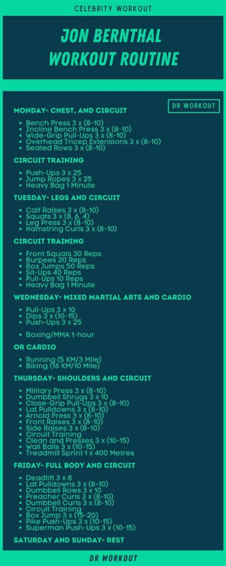 Jon Bernthal Workout Routine