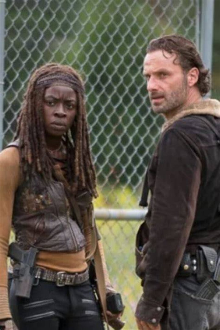 rick and michonne the walking dead 
